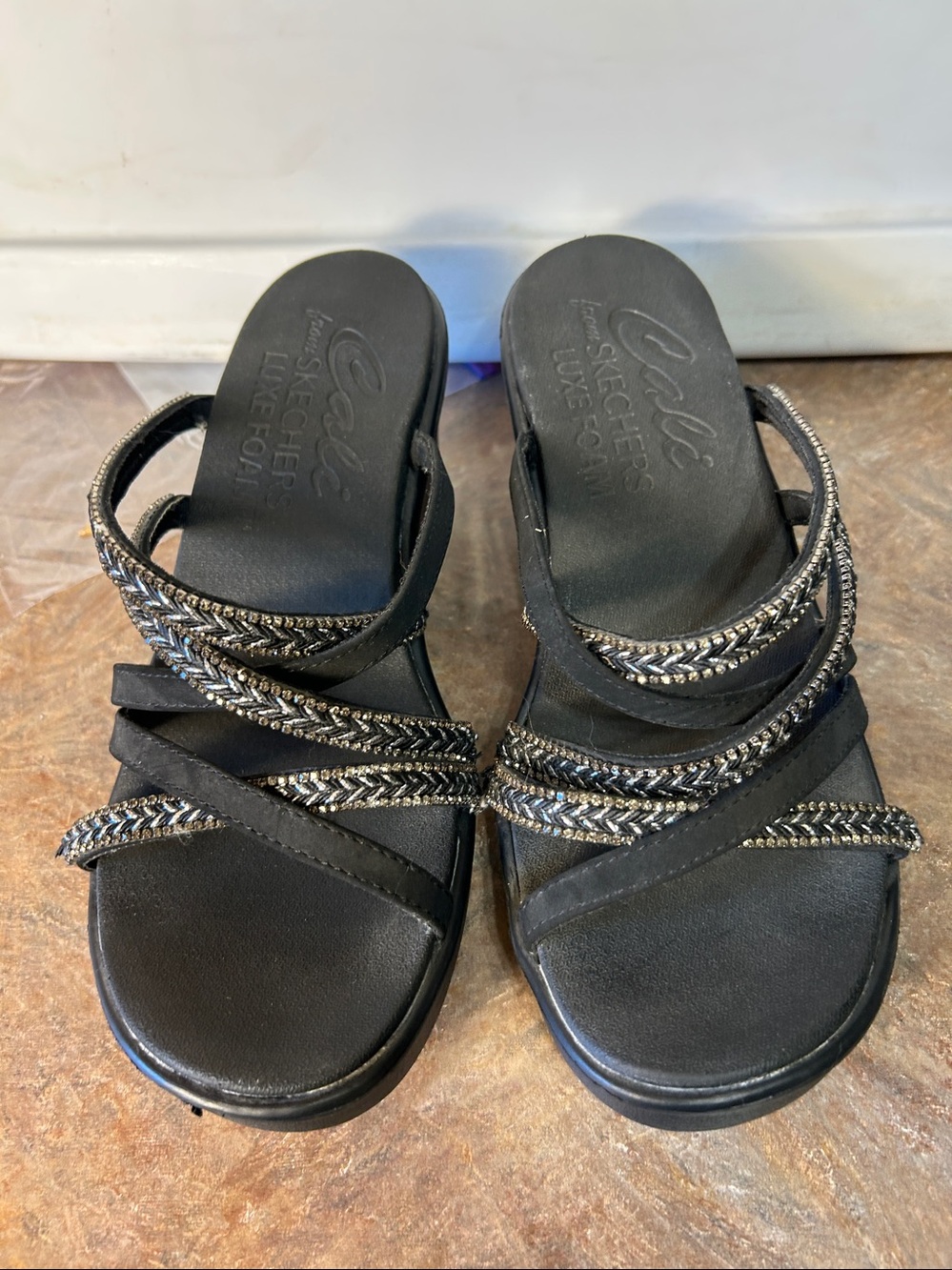 NWT Skechers Women's Cali Rumble On - Night Out Sandals. Sz 9 - Picture 2 of 16